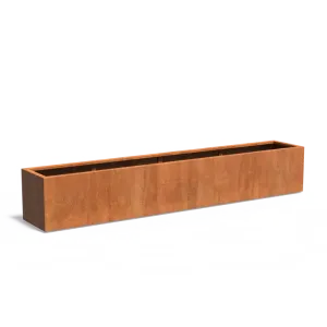 Plantenbak Carrez met bodem cortenstaal 300x50x50 cm