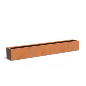 Plantenbak Carrez met bodem cortenstaal 300x40x40 cm