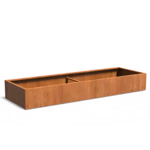 Plantenbak Carrez zonder bodem cortenstaal 300x100x40 cm