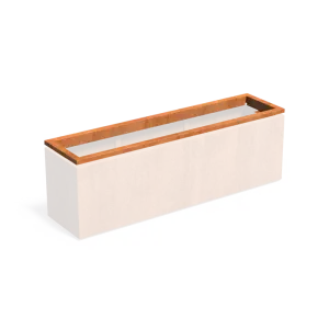 Carrez in-lite Ready cortenstaal opzetrand voor verlichting 200x50x8,9 cm