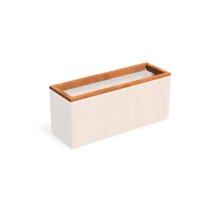 Carrez in-lite Ready cortenstaal opzetrand voor verlichting 150x50x8,9 cm