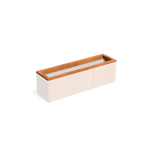 Carrez in-lite Ready cortenstaal opzetrand voor verlichting 150x40x8,9 cm