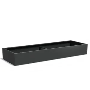 Plantenbak Carrez met bodem aluminium 300x100x40 cm