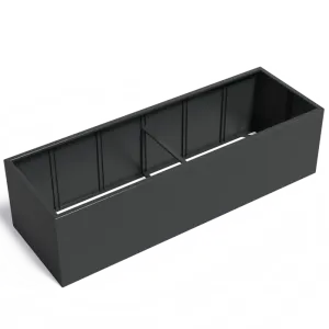 Plantenbak Carrez zonder bodem aluminium 300x100x80 cm