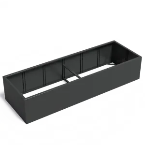 Plantenbak Carrez zonder bodem aluminium 300x100x60 cm