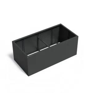 Plantenbak Carrez zonder bodem aluminium 200x100x80 cm