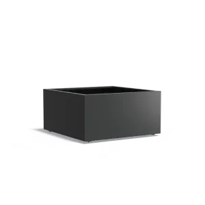 Plantenbak Carrez met wielen aluminium 120x120x60 cm