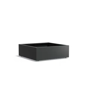 Plantenbak Carrez met wielen aluminium 120x120x40 cm