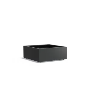 Plantenbak Carrez met wielen aluminium 100x100x40 cm