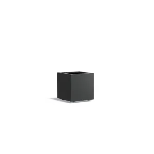 Plantenbak Carrez met wielen aluminium 50x50x50 cm