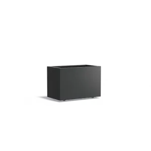 Plantenbak Carrez met wielen aluminium 90x50x60 cm