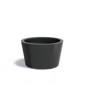 Plantenbak Conic met bodem aluminium Ø100x60 cm