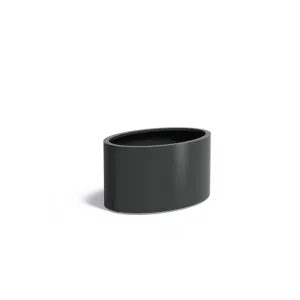 Plantenbak Ellipse met bodem aluminium 120x80x60 cm
