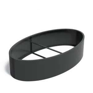Plantenbak Ellipse zonder bodem aluminium 280x160x60 cm
