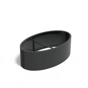 Plantenbak Ellipse zonder bodem aluminium 200x120x60 cm