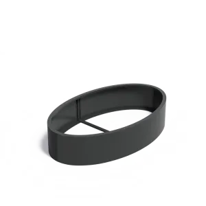 Plantenbak Ellipse zonder bodem aluminium 200x120x40 cm