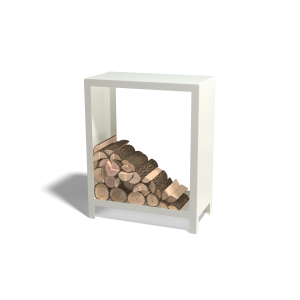 Houtopslag Indiana staal 80x40x100 cm wit (RAL9010)