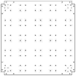 Verzinkt staal bodemplaat 100x100 cm