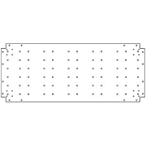 Verzinkt staal bodemplaat 50x120 cm