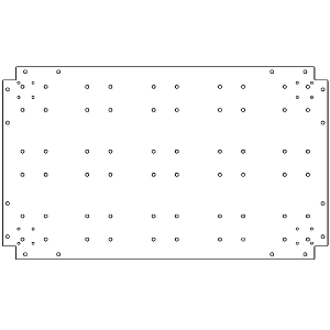 Verzinkt staal bodemplaat 60x100 cm
