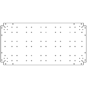 Verzinkt staal bodemplaat 60x120 cm