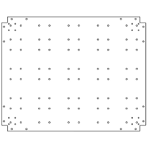 Verzinkt staal bodemplaat 80x100 cm