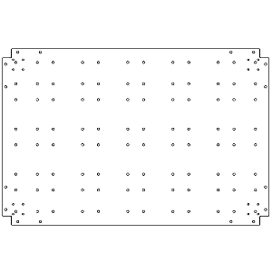Verzinkt staal bodemplaat 80x120 cm