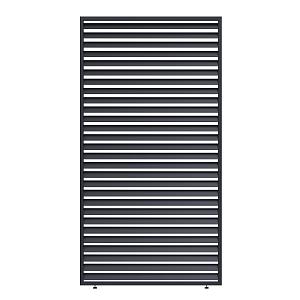 Shuttershade Louvre Shutter Paneel - 123cm Charcoal RAL 7015