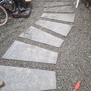 Artistone Trapezium Tegel 120x60/30x8 cm Antraciet