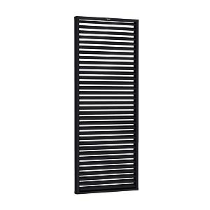 Shutterscherm Excellent geschaafd vurenhout 90x224 cm zwart gespoten