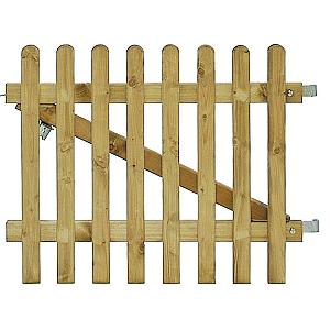 Excellent poort linksdraaiend geschaafd groen geïmpregneerd vuren 100x80 cm