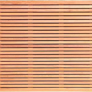 Hardhouten Dubbelzijdig Lamellenscherm Sjoerd 180x180 cm Rhombusprofiel Geschaafd 51+4 latten