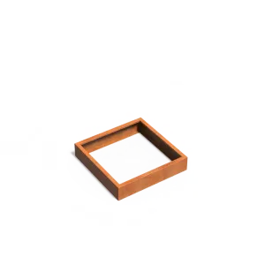 Plantenbak Carrez zonder bodem cortenstaal 100x100x20 cm