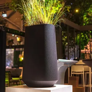 Plantenbak Velis aluminium Ø80x60 cm coated