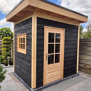 JWOODS Douglas Schuur 200x250 cm, Geschaafd met Zweeds Rabat Zwart