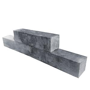 Linia Palissade 60x15x15 cm Strak Grijs/Antraciet gemeleerd