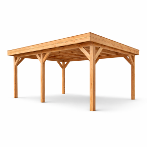 JWOODS Buitenverblijf 500x300cm, Fijnbezaagd