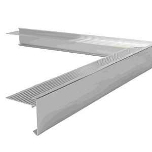 Daktrim Blank Aluminium 50/50x4,5/4,5 cm Buitenhoek