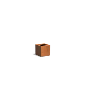 Plantenbak Carrez met bodem cortenstaal 40x40x40 cm