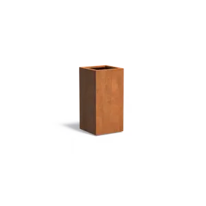 Plantenbak Carrez met bodem cortenstaal 50x50x100 cm