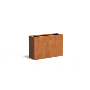 Plantenbak Carrez met bodem cortenstaal 120x40x80 cm