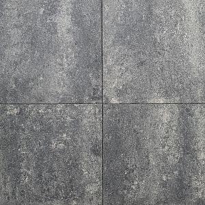 Budget Terrastegel 60x60x4 cm Grijs/Zwart