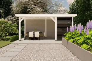 3617 buitenverblijf barcelona 3300x5935 mm wit grijs vooraanzicht