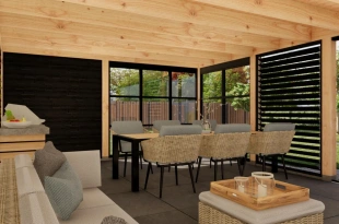 3641 buitenverblijf rome dakmaat 7510x5385 mm staandermaat 7020x4895 mm  binnenzijde