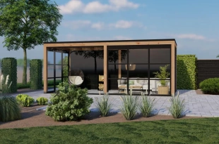 3656 buitenverblijf valencia 6395x3270 mm onbehandeld  vooraanzicht