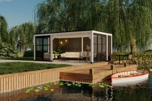 3657 buitenverblijf valencia 6395x3770mm aan het water  rechterzijde ver af