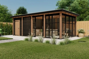 3628 buitenverblijf barcelona 7914x4299 mm douglas zwart rechterzijde