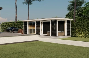 3629 buitenverblijf barcelona 8370x3810 mm wit  ver af