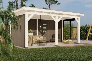 3680 buitenverblijf parijs l 2980x4960 mm wit grijs linkerzijde