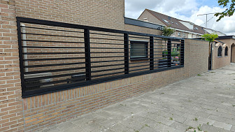 Flex Fence zelfbouwpakket excl. hout, raillengte 166 cm zwart